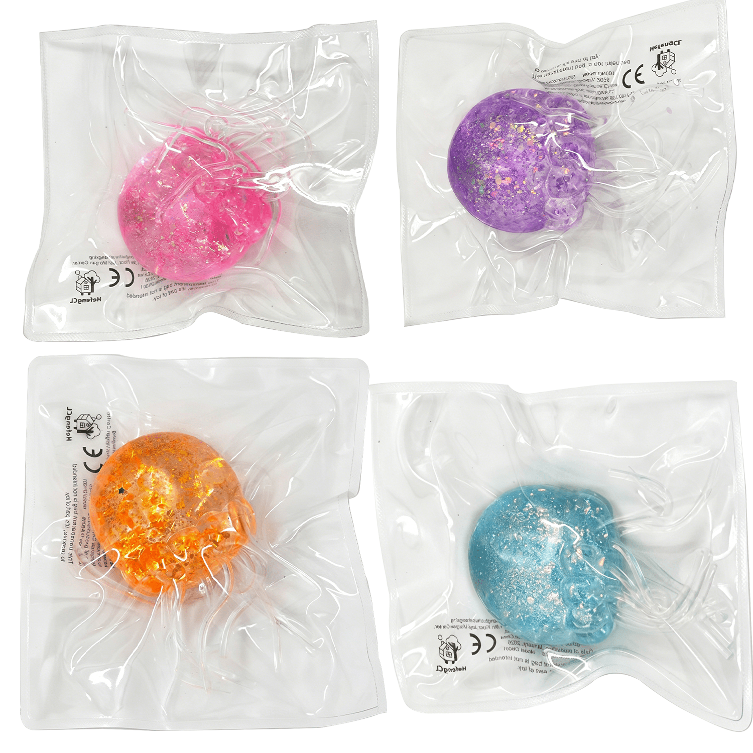 Jellyfish Squeeze Toy, Stress Relief Malt Ball